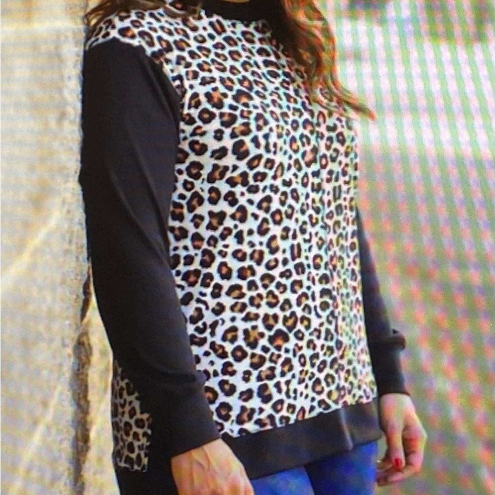 Ricrac and Ruffles Leopard Tunic- New